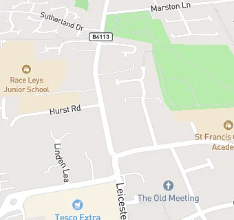 map for Leicester Road Surgery