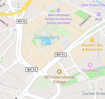 map for Birmingham Metropolitan College
