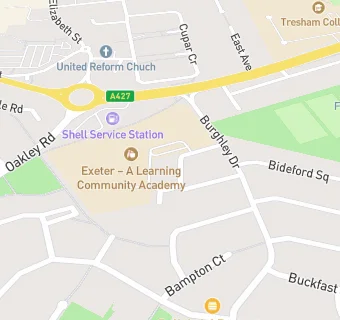 map for Kingswood Catering Services At Exeter Infants School