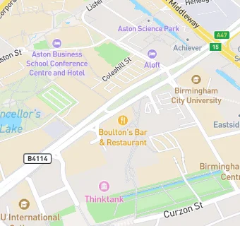 map for Birmingham Conservatoire