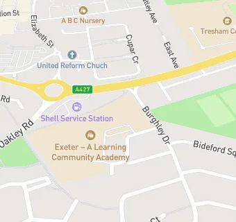 map for Exeter Junior School