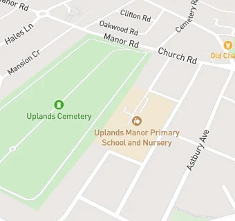 map for Uplands Manor Primary School and Nursery