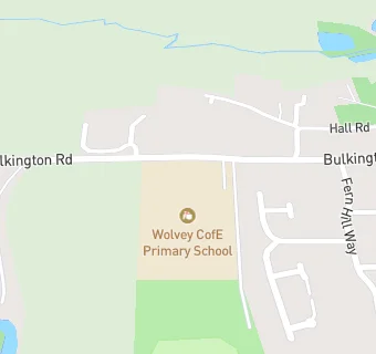 map for Wolvey CofE Primary School