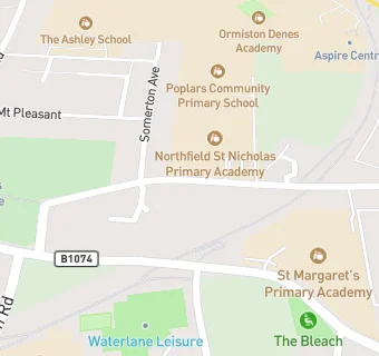 map for The Pantry At Poplars Primary School