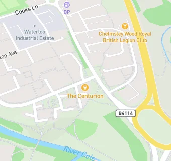 map for The Centurion Pub