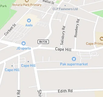 map for Cape Hill Mini Market