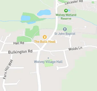 map for Wolvey Surgery