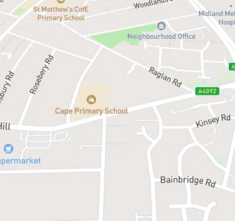 map for Cape Hill Chippy