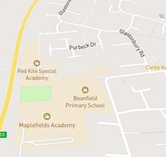 map for Beanfield Infant School