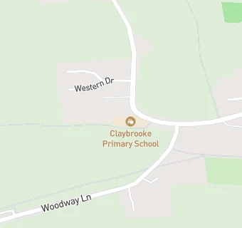 map for Claybrooke Primary School