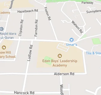 map for Eden Boys' Leadership Academy, Birmingham East