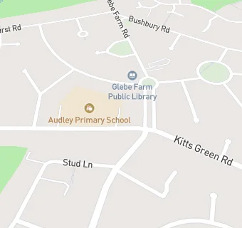 map for Audley Primary School