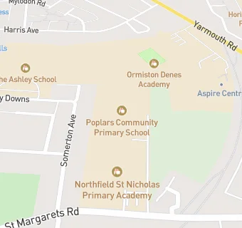 map for Poplars Community Primary School