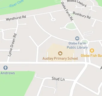 map for Audley Junior School