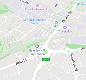 map for Brierley Hill Fire Station