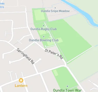 map for Oundle Rugby Club