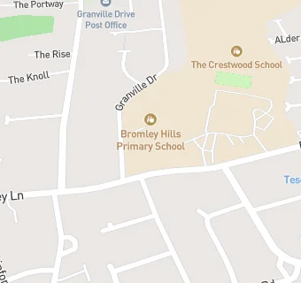 map for Bromley Hills Primary School