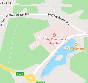 map for Corby Urgent Care Centre