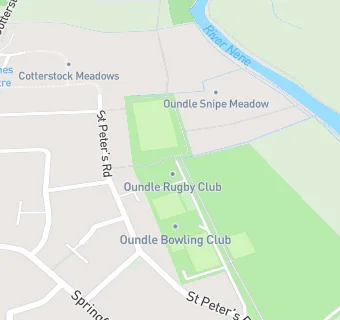 map for Oundle Bowling Club