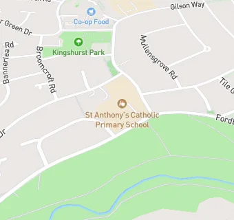 map for St Anthony's Catholic Primary School