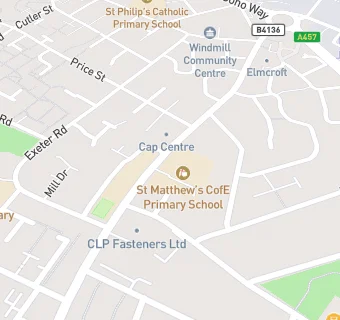 map for St Matthew's CofE Primary School