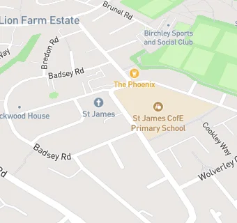 map for Whiteheath Infant School