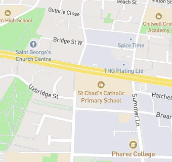 map for St Chad's Catholic Primary School