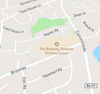 map for The Bromley-Pensnett Primary School