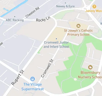 map for Cromwell Junior And Infant School