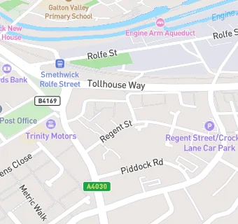 map for The Smethwick Medical Centre