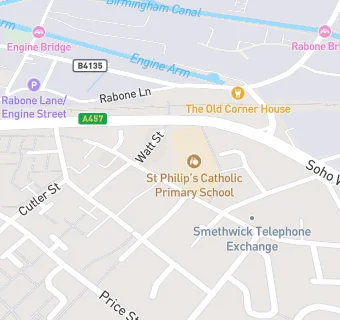 map for St Philip's Catholic Primary School