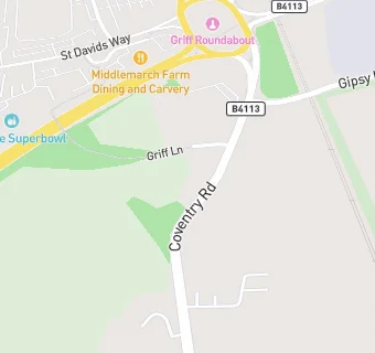 map for Griff House Beefeater & Premier Inn