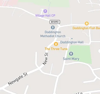 map for The Three Tuns Public House