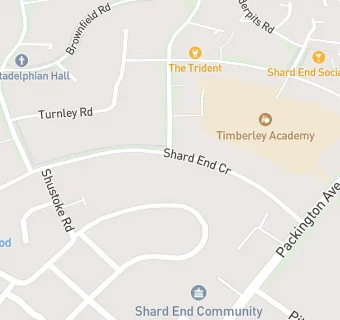 map for Coppice Child Care Shard End Ltd