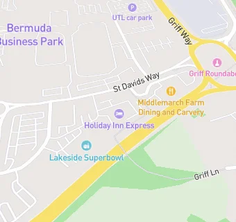 map for The Midland Studio College Nuneaton