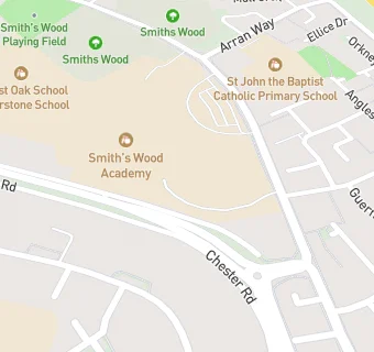 map for Atalian Servest @ Smiths Wood Academy