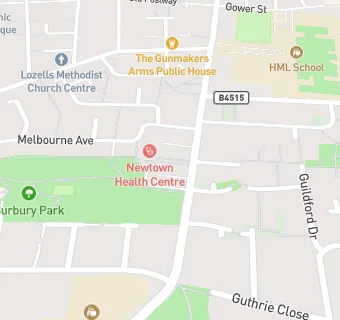 map for Newtown Dental Practice