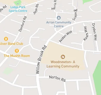 map for Woodnewton Junior School