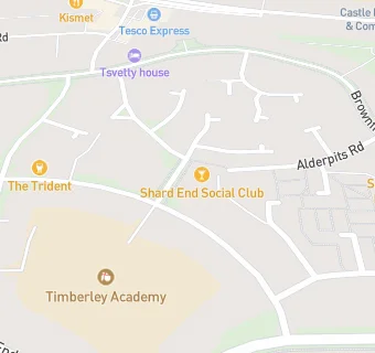 map for Shard End Social Club