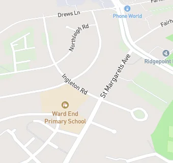 map for Ward End Junior And Infant School