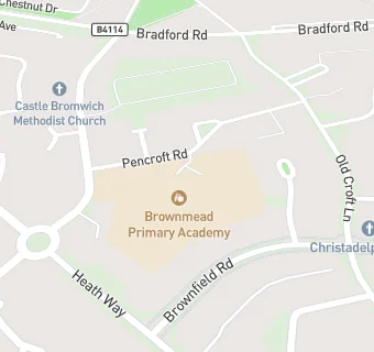 map for Brownmead Junior and Infant School