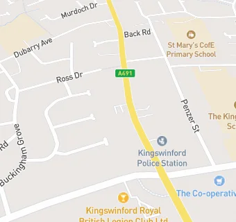 map for Moss Grove Surgery-Kingswinford