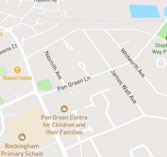 map for Pen Green Centre for Children and Their Families