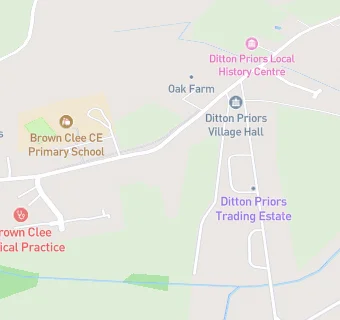 map for Brown Clee C E Primary School