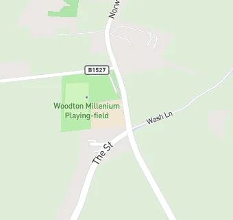 map for Woodton Primary School