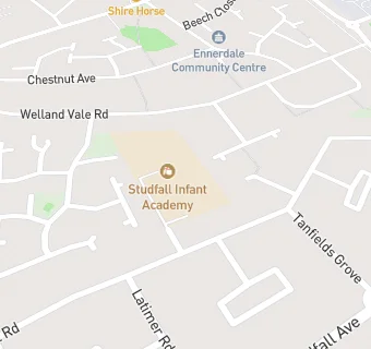 map for Studfall Infant Academy