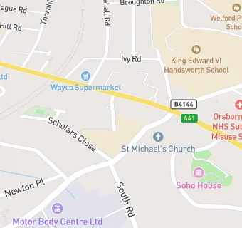 map for St Michael's CofE Junior and Infant School