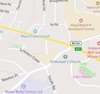 map for St Michaels C Of E Academy