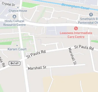 map for St Paul's Medical Practice