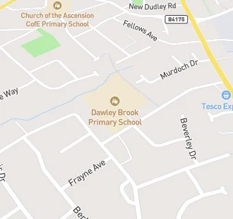 map for Dawley Brook Primary School